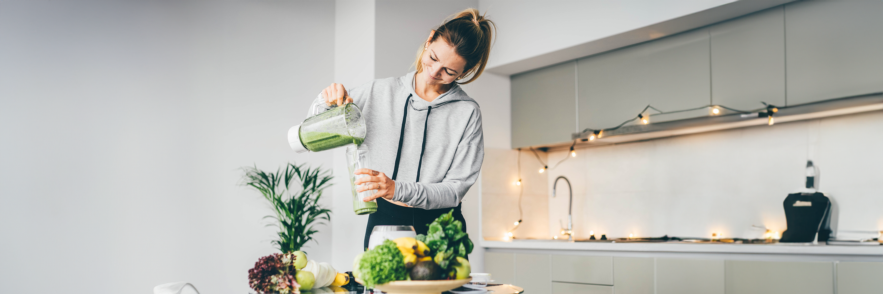 Healthy green smoothie