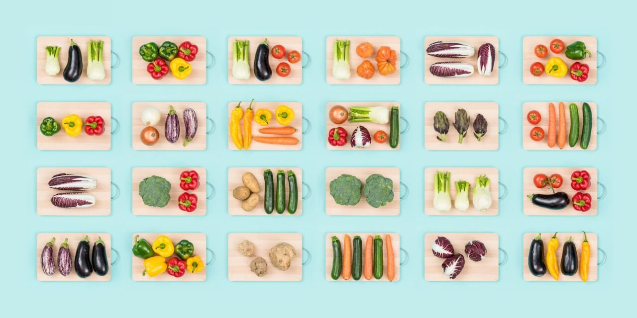 Fresh vegetables and healthy eating